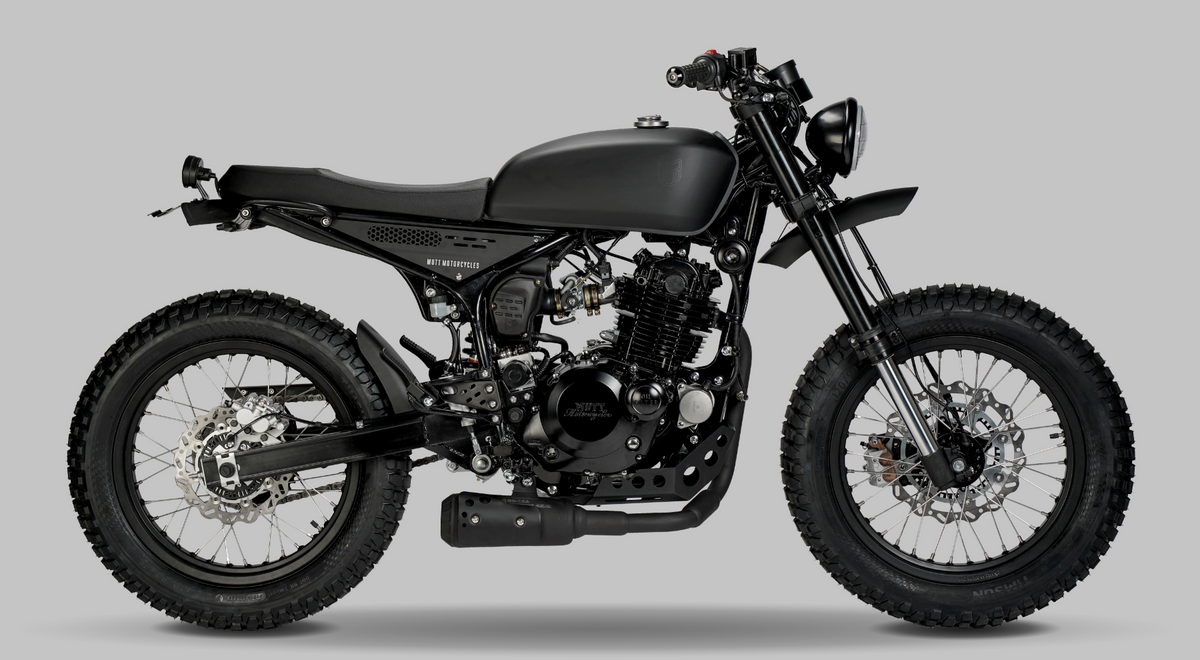 Razorback 250cc Matt Black Mutt Motorcycles Nordic Muttnordics